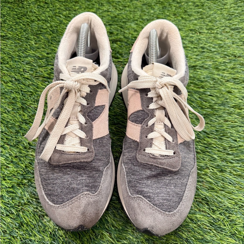 New Balance 237 WS237WC Womens Gray Suede Lace Up Lifestyle Sneakers Size 9.5 - Picture 3 of 8
